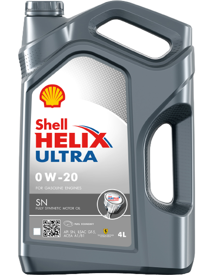 Моторное масло SHELL 0W20 HELIX ULTRA SN, 4л (SHELL: SHELL 0W20 HELIX ULTRA SN4)